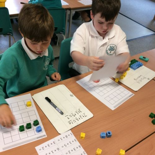 Maths - three addends
